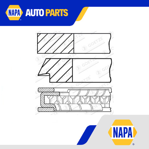 Piston rings kit single - piston, (single